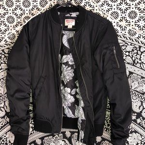 Black bomber jacket